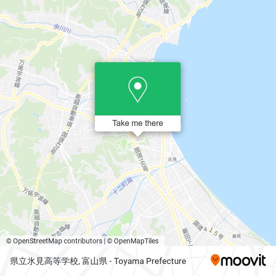県立氷見高等学校 map