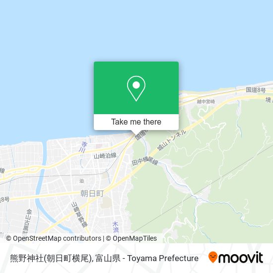 熊野神社(朝日町横尾) map