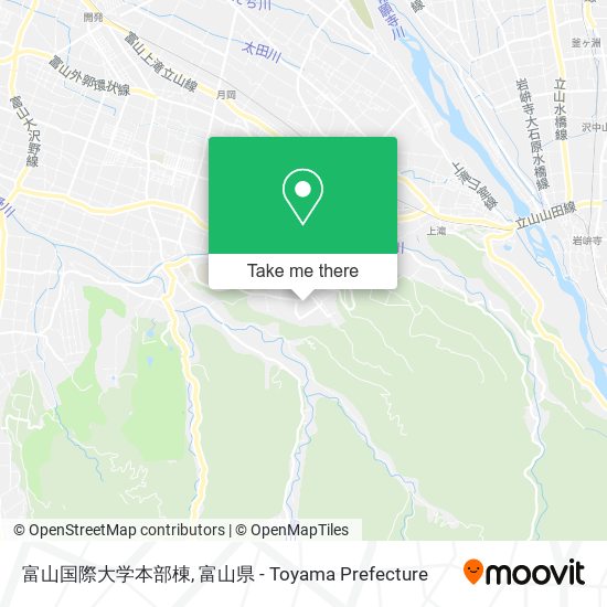 富山国際大学本部棟 map