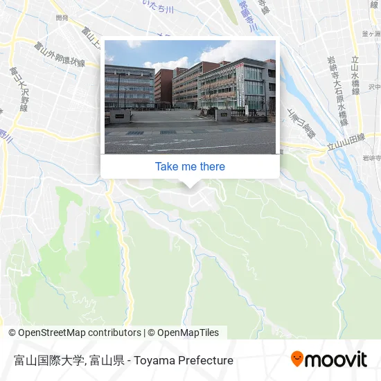 富山国際大学 map