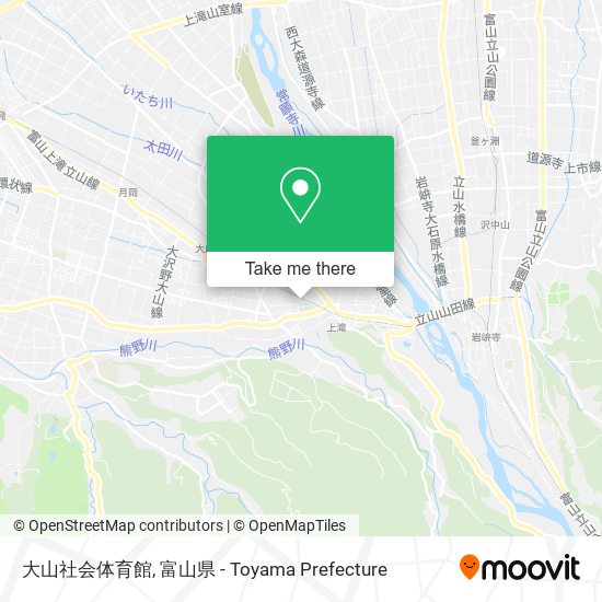 大山社会体育館 map
