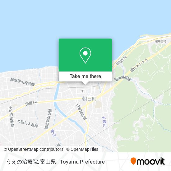 うえの治療院 map