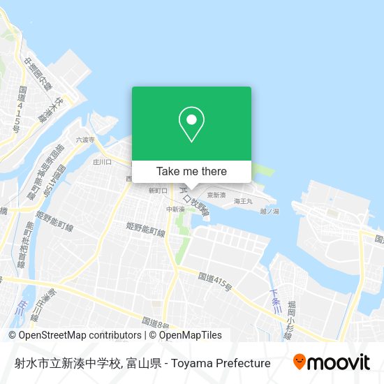 射水市立新湊中学校 map