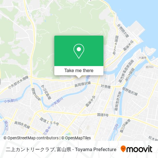 二上カントリークラブ map