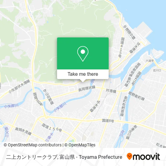 二上カントリークラブ map