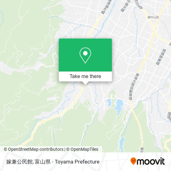 嫁兼公民館 map