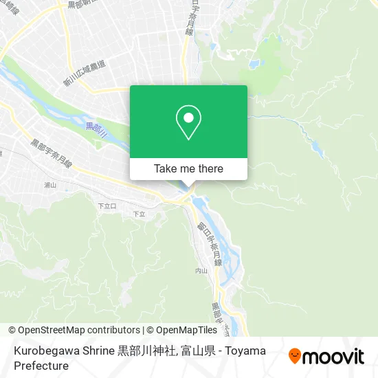 Kurobegawa Shrine 黒部川神社 map