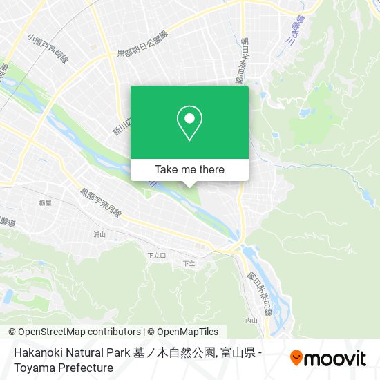 Hakanoki Natural Park 墓ノ木自然公園 map