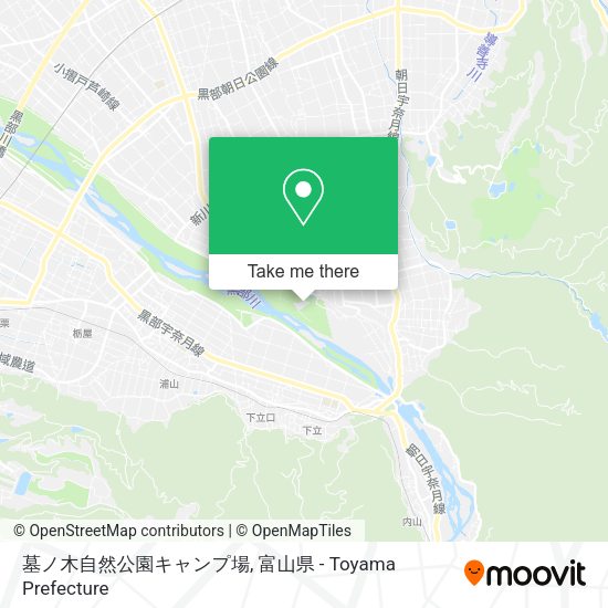 墓ノ木自然公園キャンプ場 map
