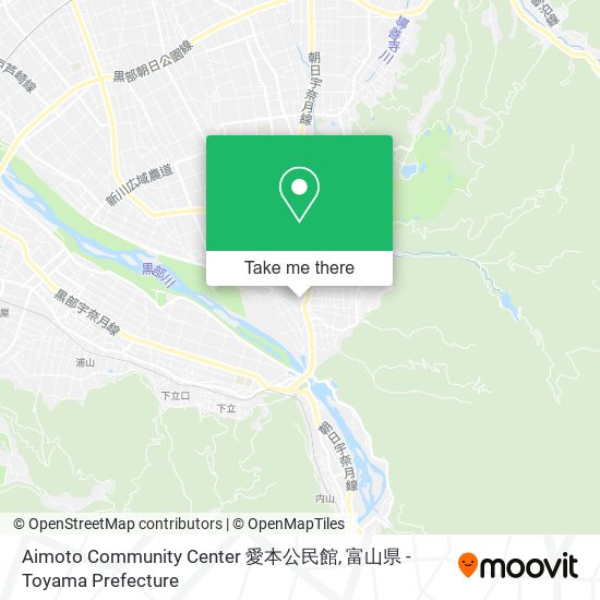 Aimoto Community Center 愛本公民館 map