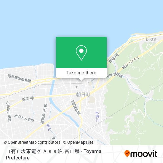 （有）坂東電器 Ａｓａ泊 map