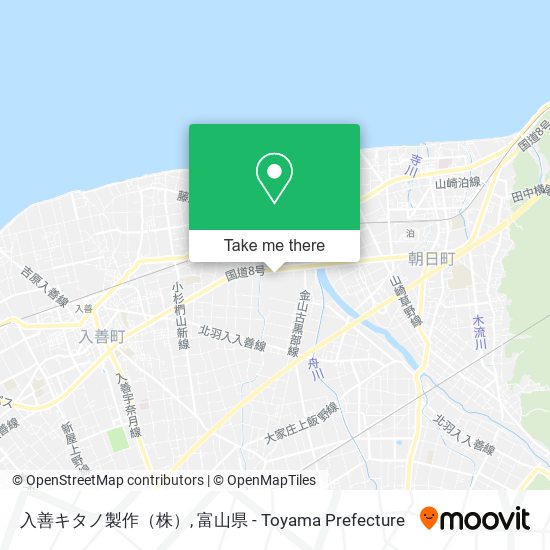 入善キタノ製作（株） map