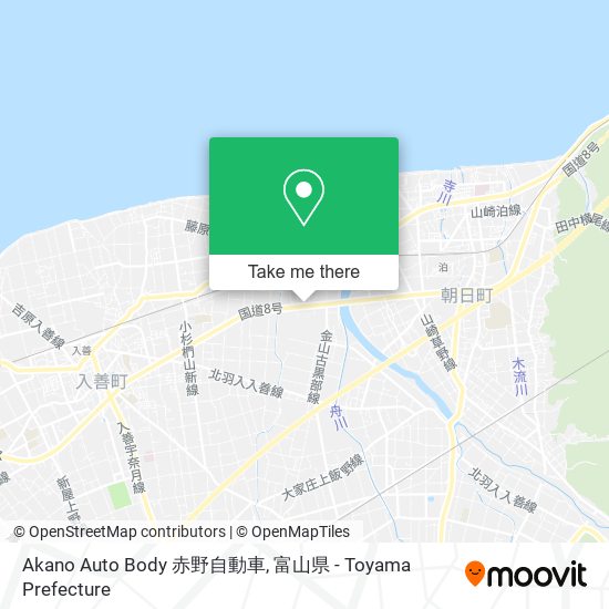 Akano Auto Body 赤野自動車 map