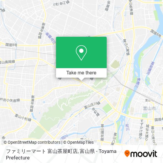ファミリーマート 富山茶屋町店 map