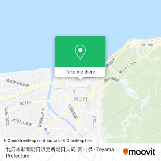 北日本新聞朝日販売所朝日支局 map