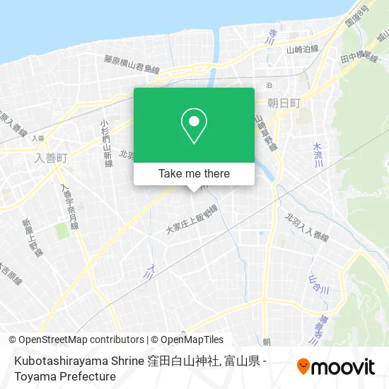 Kubotashirayama Shrine 窪田白山神社 map