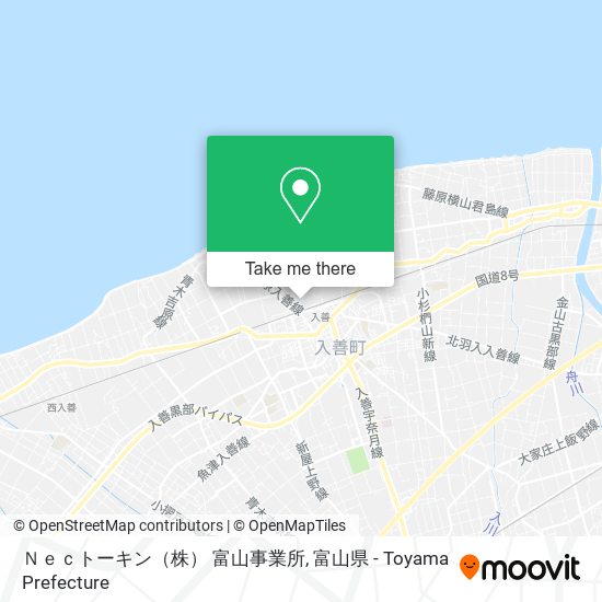 Ｎｅｃトーキン（株） 富山事業所 map