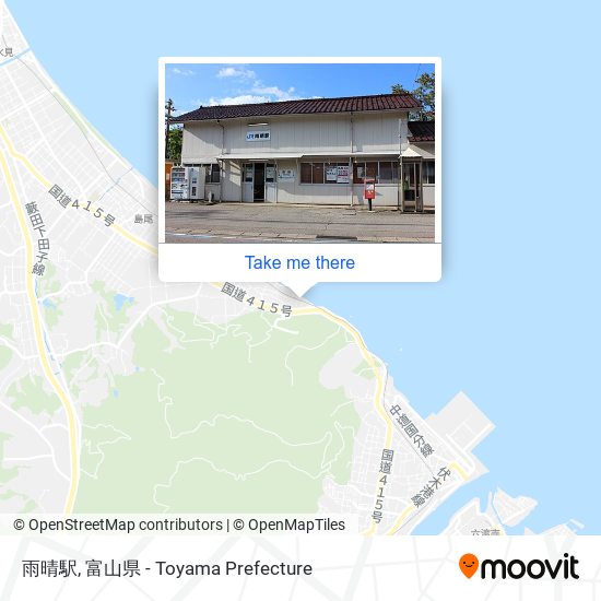 雨晴駅 map