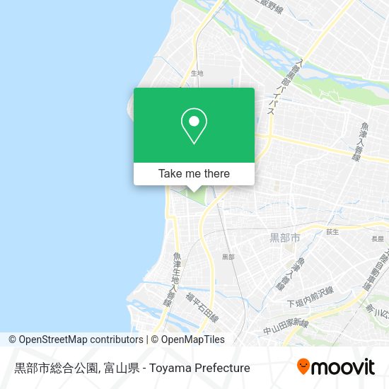 黒部市総合公園 map
