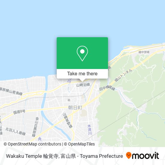 Wakaku Temple 輪覚寺 map