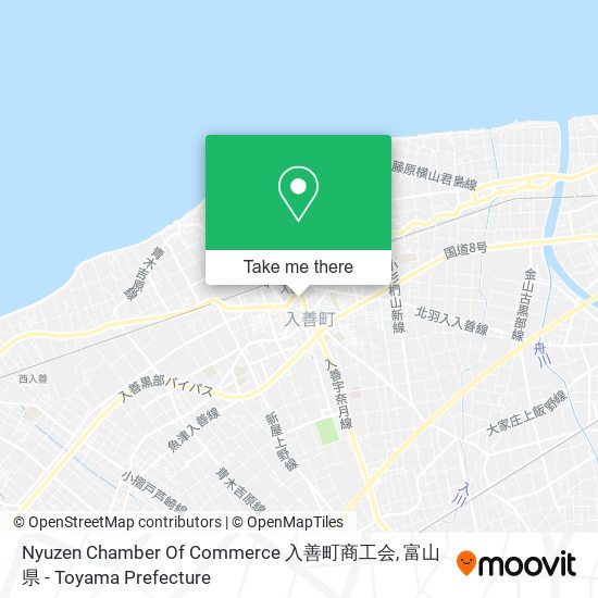 Nyuzen Chamber Of Commerce 入善町商工会 map
