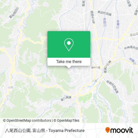 八尾西山公園 map