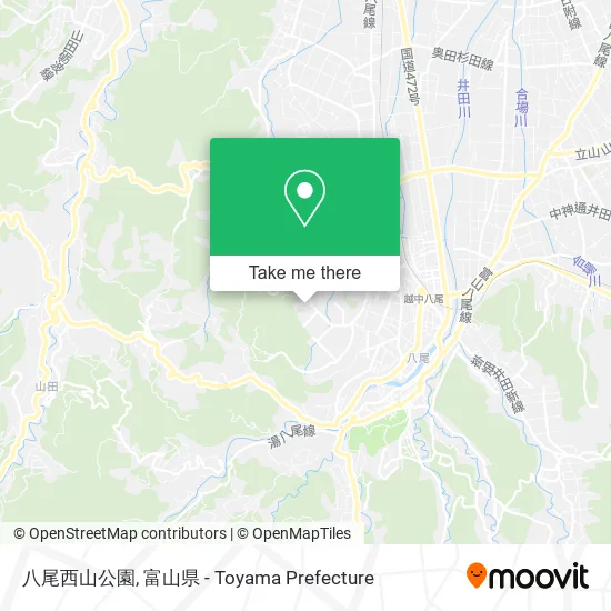 八尾西山公園 map
