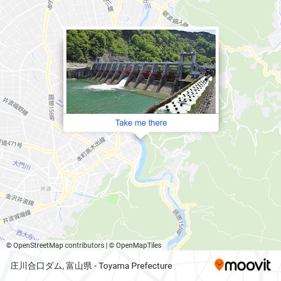 庄川合口ダム map