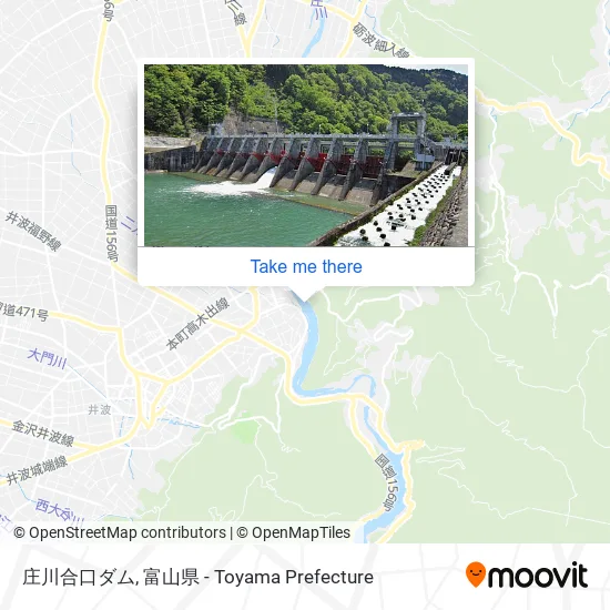 庄川合口ダム map
