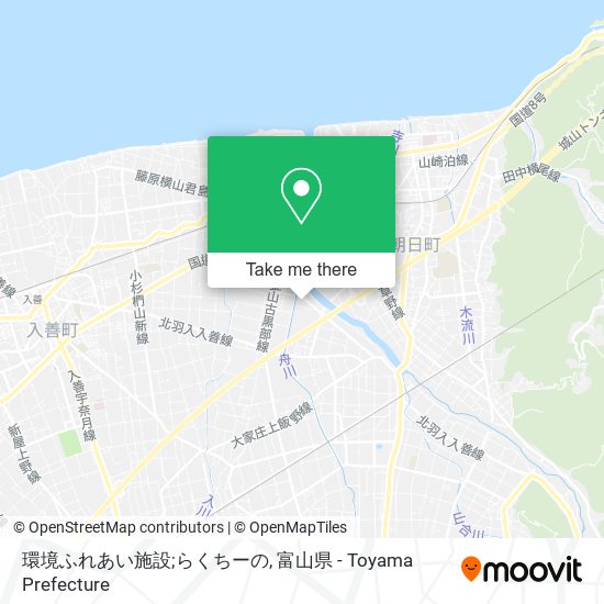 環境ふれあい施設;らくちーの map