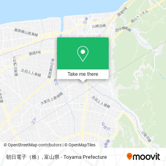 朝日電子（株） map