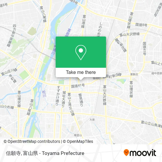 信願寺 map