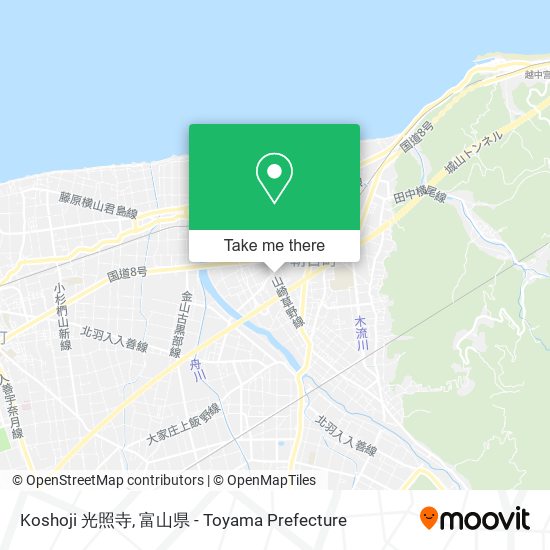 Koshoji 光照寺 map
