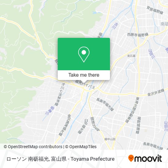 ローソン 南砺福光 map