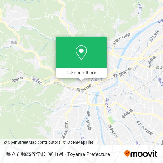 県立石動高等学校 map