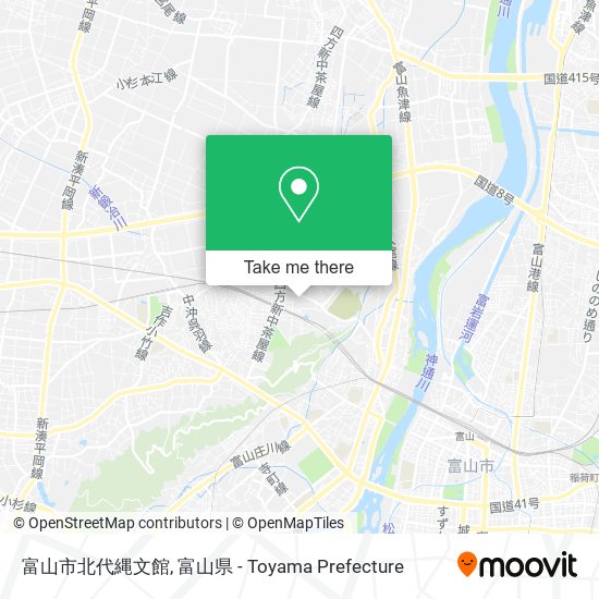 富山市北代縄文館 map