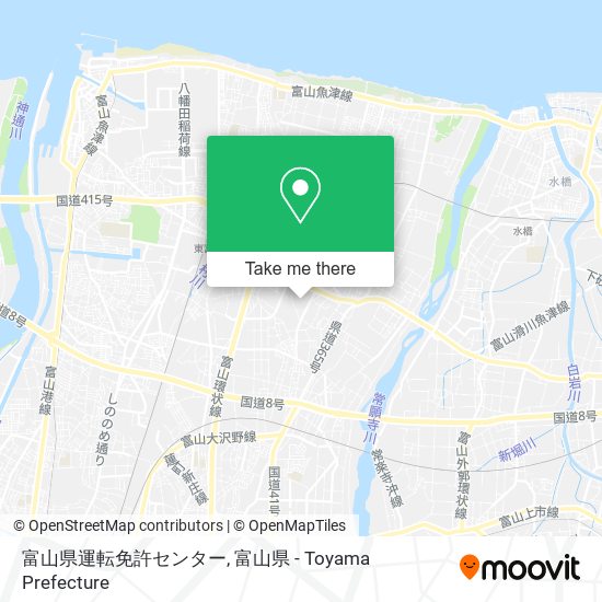富山県運転免許センター map