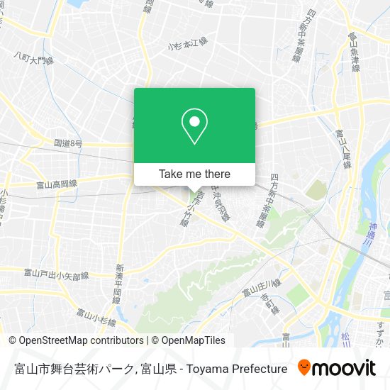 富山市舞台芸術パーク map