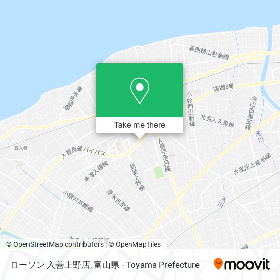 ローソン 入善上野店 map