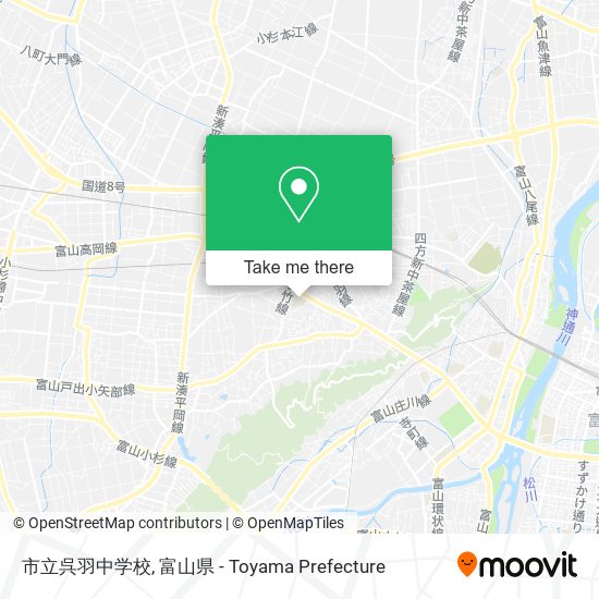 市立呉羽中学校 map
