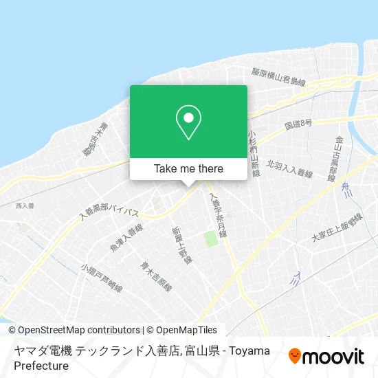 ヤマダ電機 テックランド入善店 map