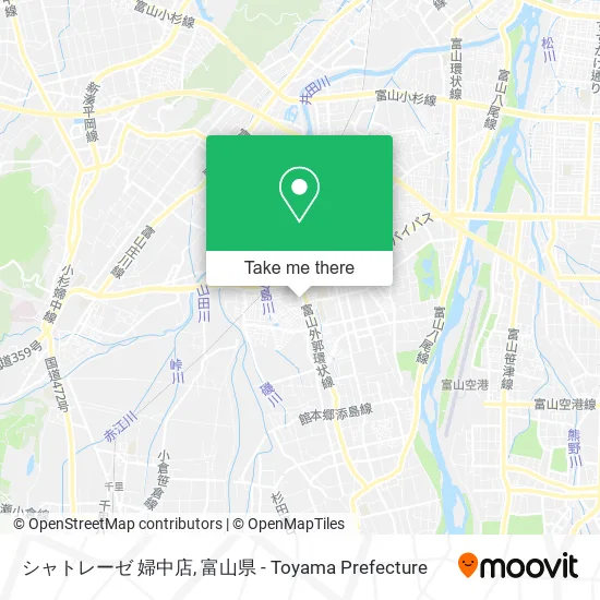 シャトレーゼ 婦中店 map
