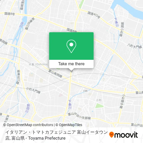 イタリアン・トマトカフェジュニア 富山イータウン店 map