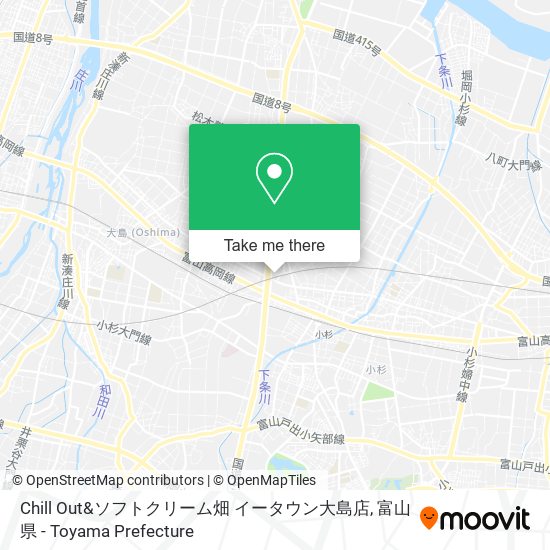 Chill Out&ソフトクリーム畑 イータウン大島店 map