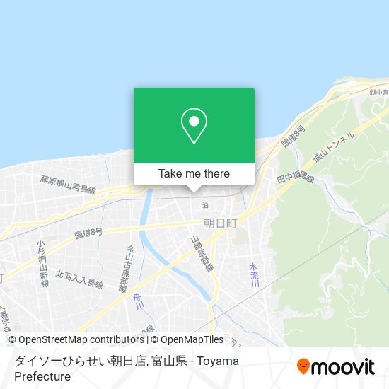 ダイソーひらせい朝日店 map