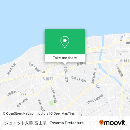シュエット入善 map