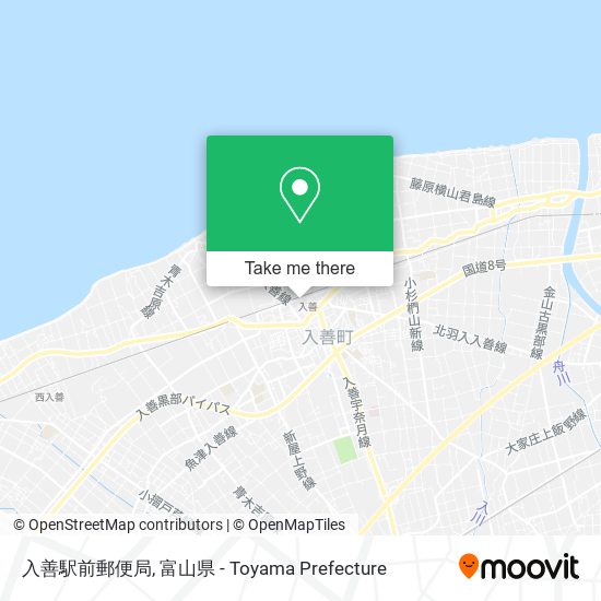 入善駅前郵便局 map