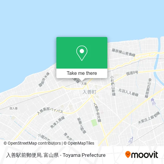 入善駅前郵便局 map