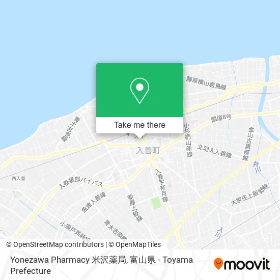 Yonezawa Pharmacy map
