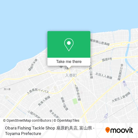Obara Fishing Tackle Shop 扇原釣具店 map